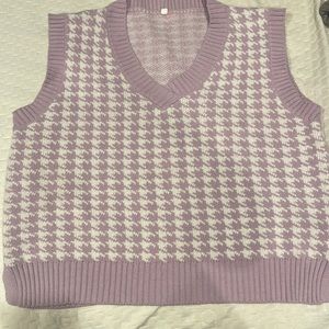 Oversize pullover Vest preppy